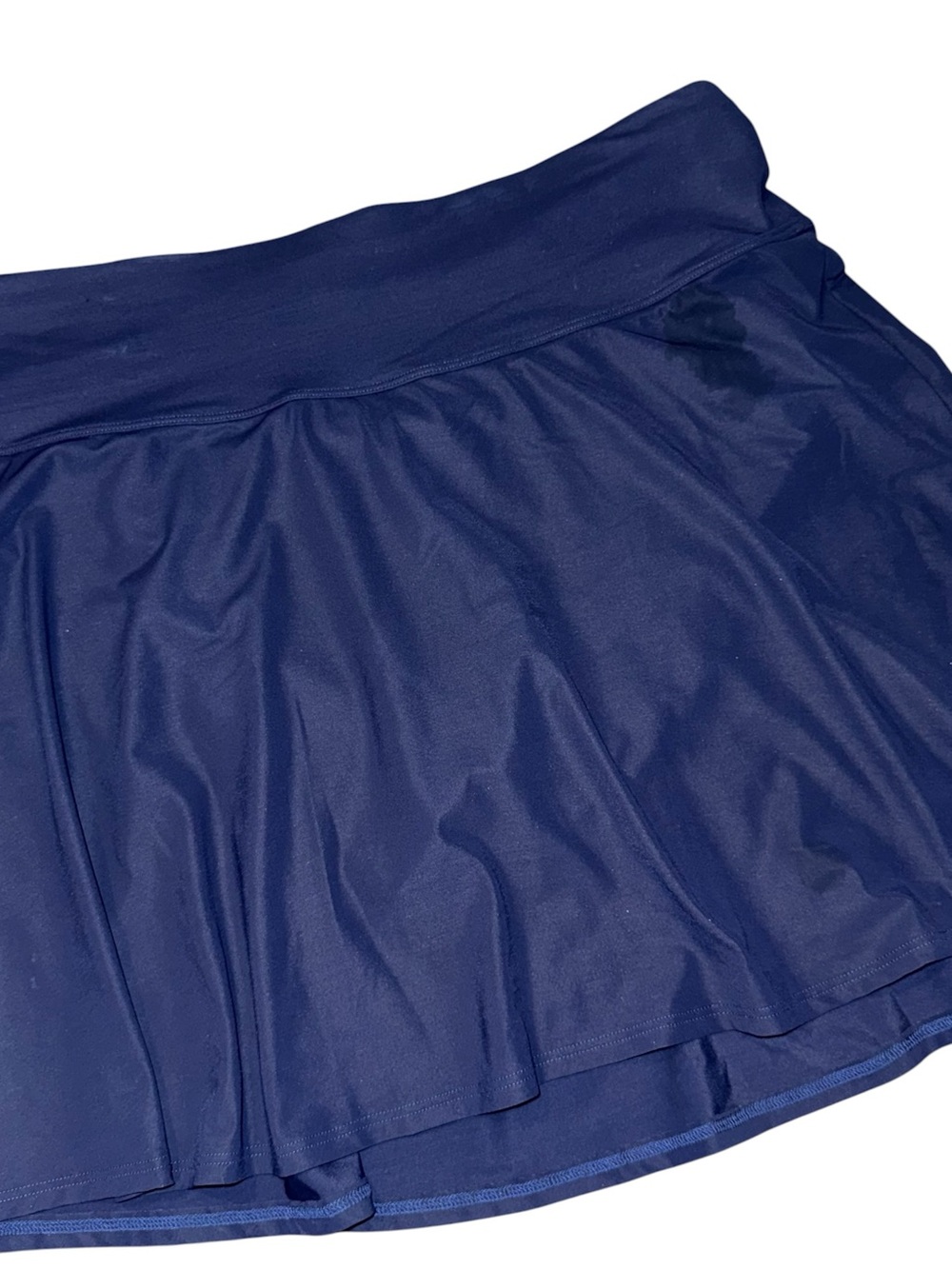 LL Bean Women Size 16 Reg Skirt Shaping Swimwear Swim Bathing Suit Bottom Navy